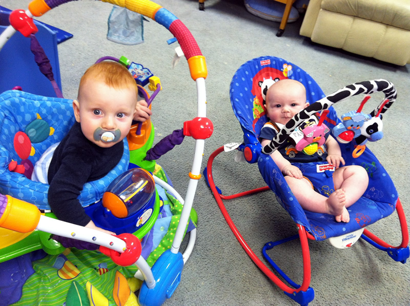 Hangin' with Trey in our crazy chairs.